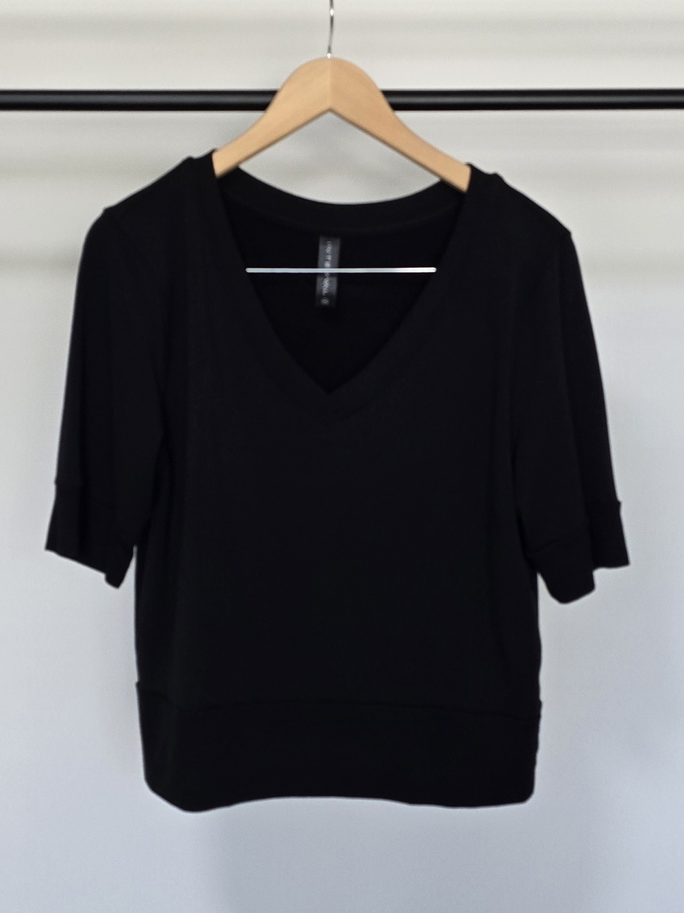 Interval Black V-Neck Women's Top